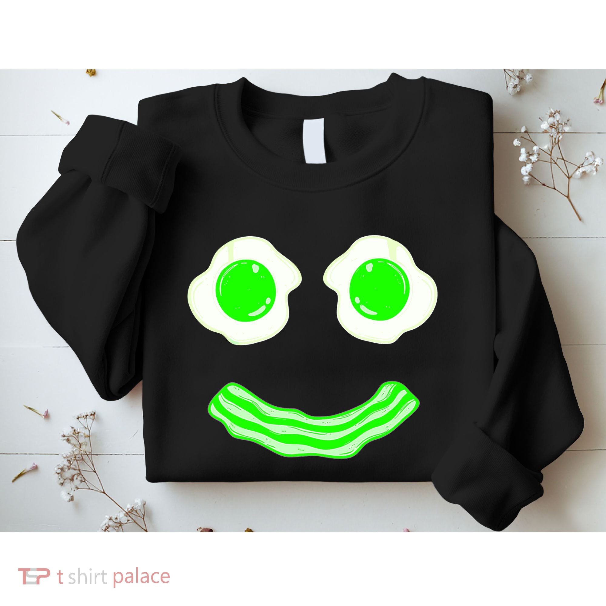 Green Eggs Smile Brunch Breakfast Sweatshirt