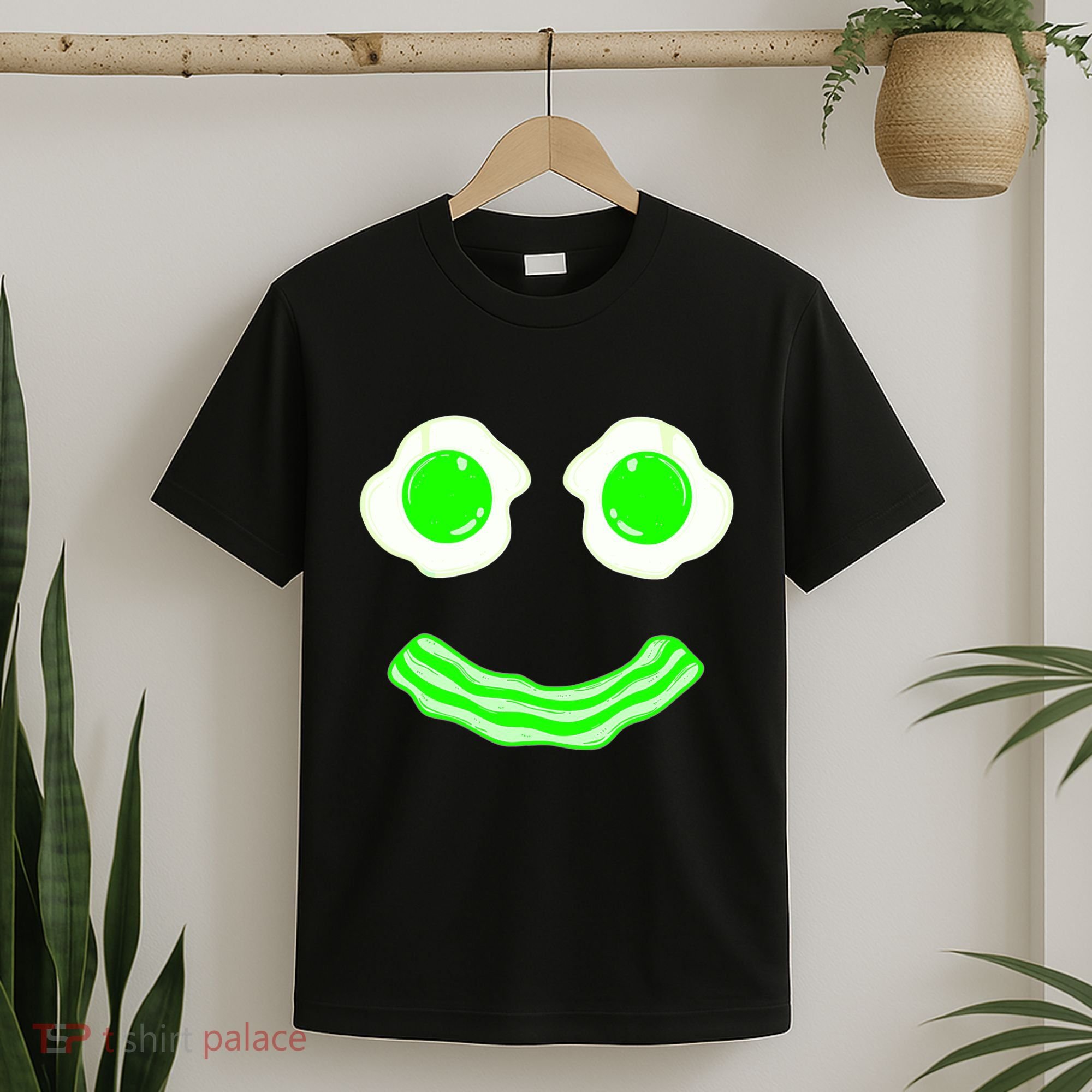 Green Eggs Smile Brunch Breakfast T-Shirt