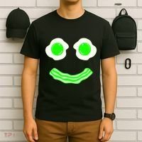 Green Eggs Smile Brunch Breakfast T-Shirt thumb 6