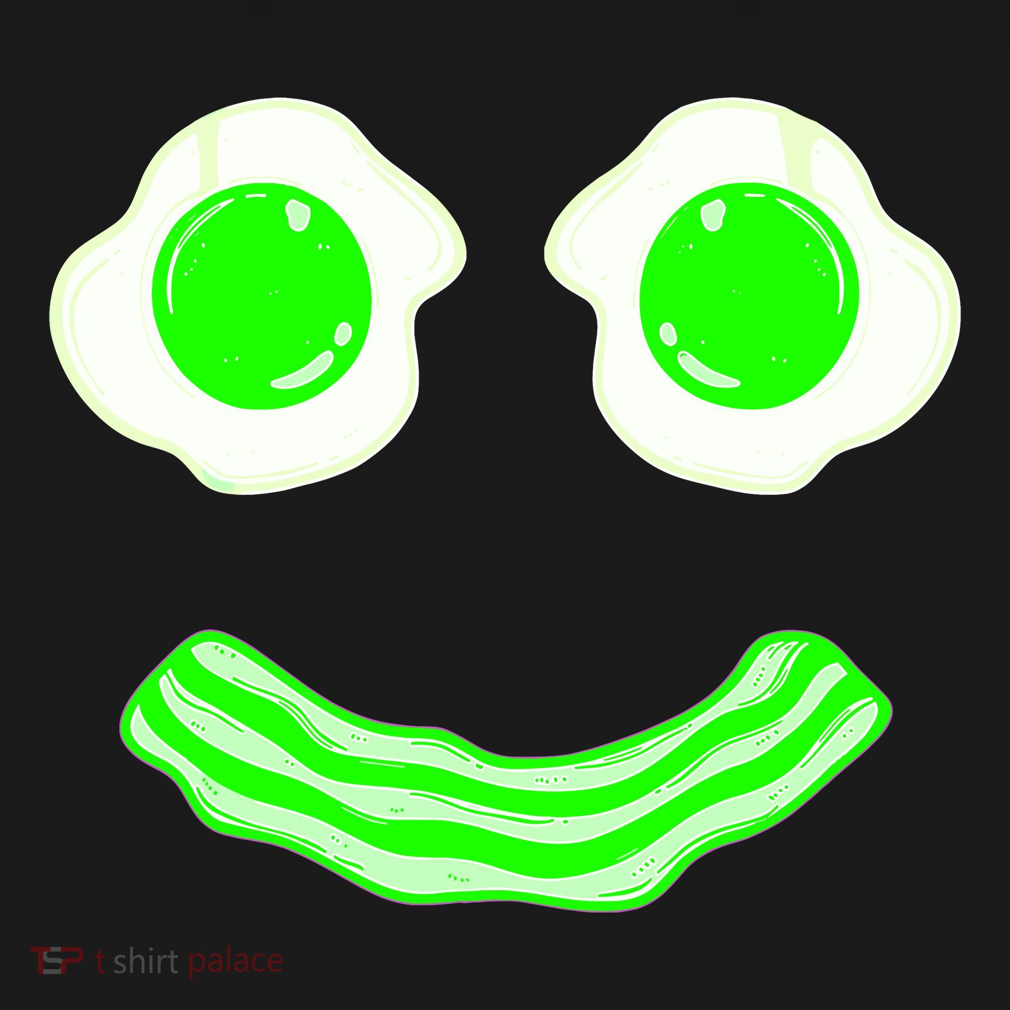 Green Eggs Smile Brunch Breakfast T-Shirt