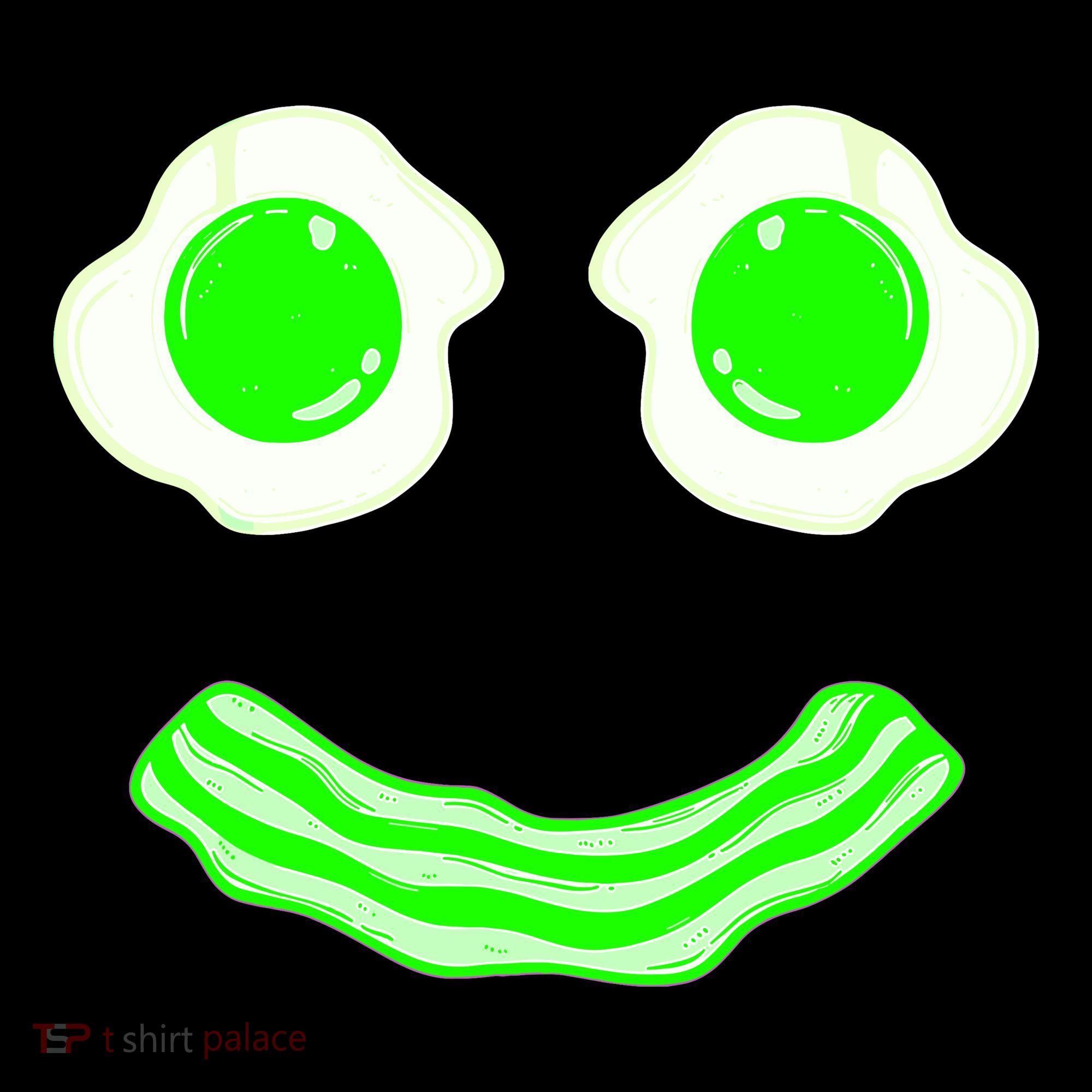 Green Eggs Smile Brunch Breakfast Button