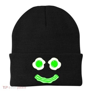 Green Eggs Smile Brunch Breakfast Beanie