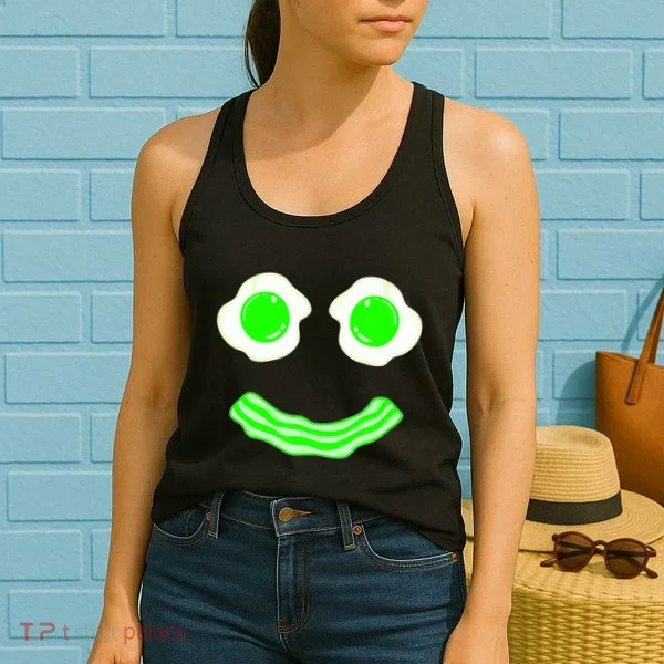 Green Eggs Smile Brunch Breakfast Women's Tank Top