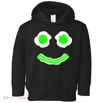 Green Eggs Smile Brunch Breakfast Toddler Hoodie