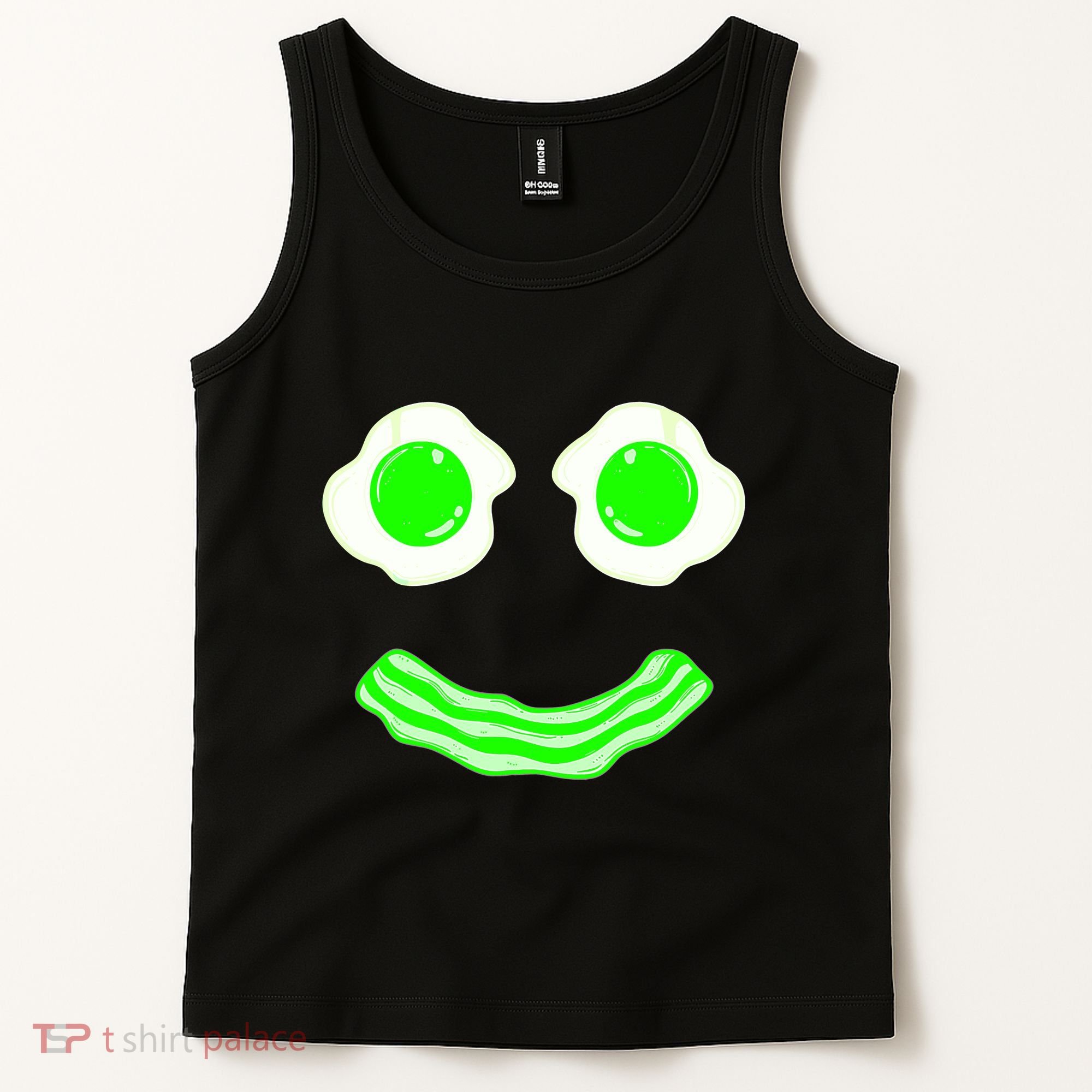 Green Eggs Smile Brunch Breakfast Tank Top