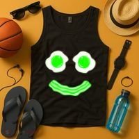 Green Eggs Smile Brunch Breakfast Tank Top thumb 4
