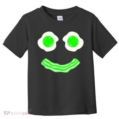 Green Eggs Smile Brunch Breakfast Toddler T-Shirt