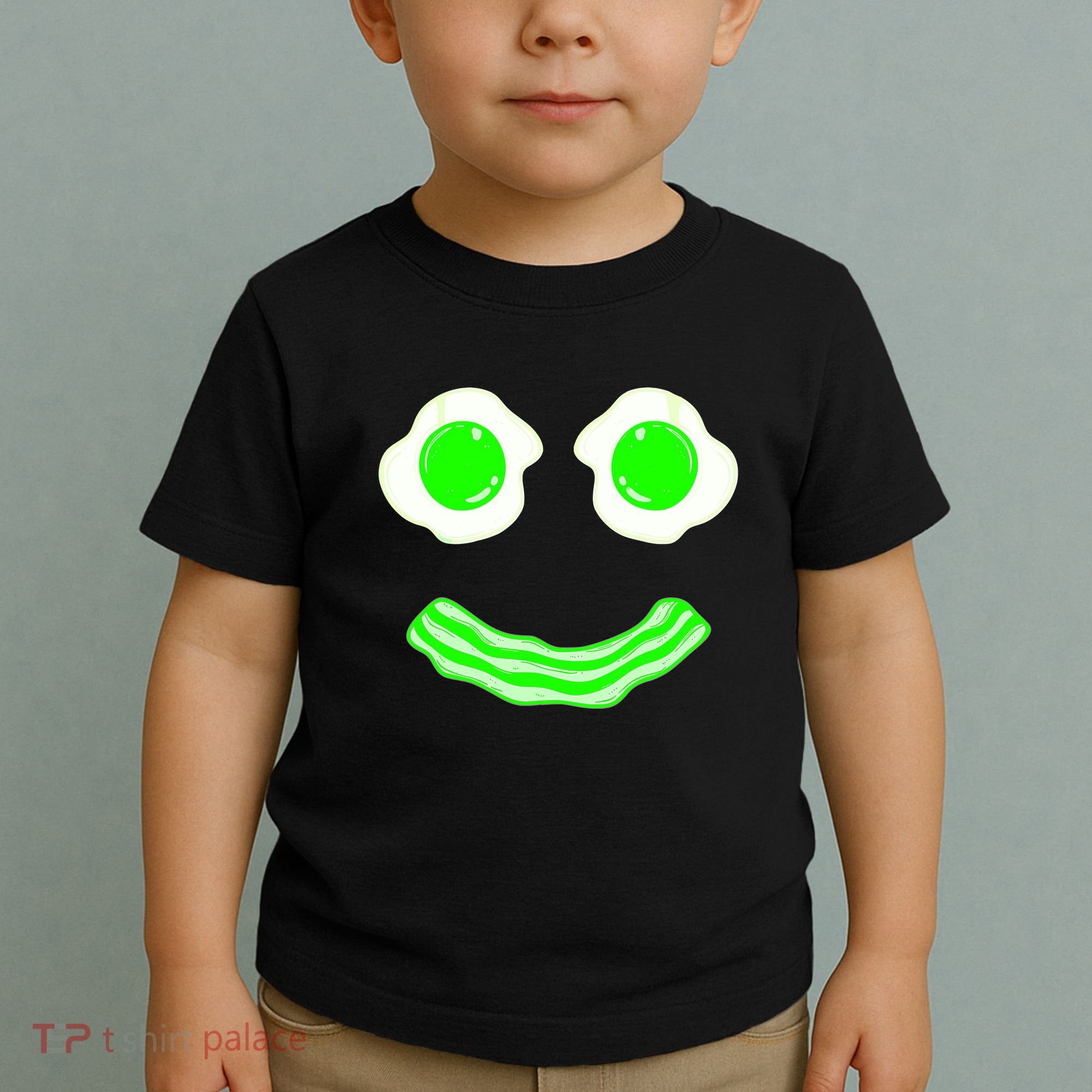 Green Eggs Smile Brunch Breakfast Toddler T-Shirt