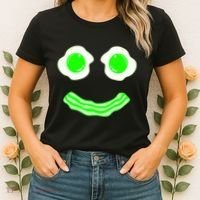 Green Eggs Smile Brunch Breakfast Women's T-Shirt thumb 2