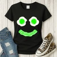 Green Eggs Smile Brunch Breakfast Women's T-Shirt thumb 3