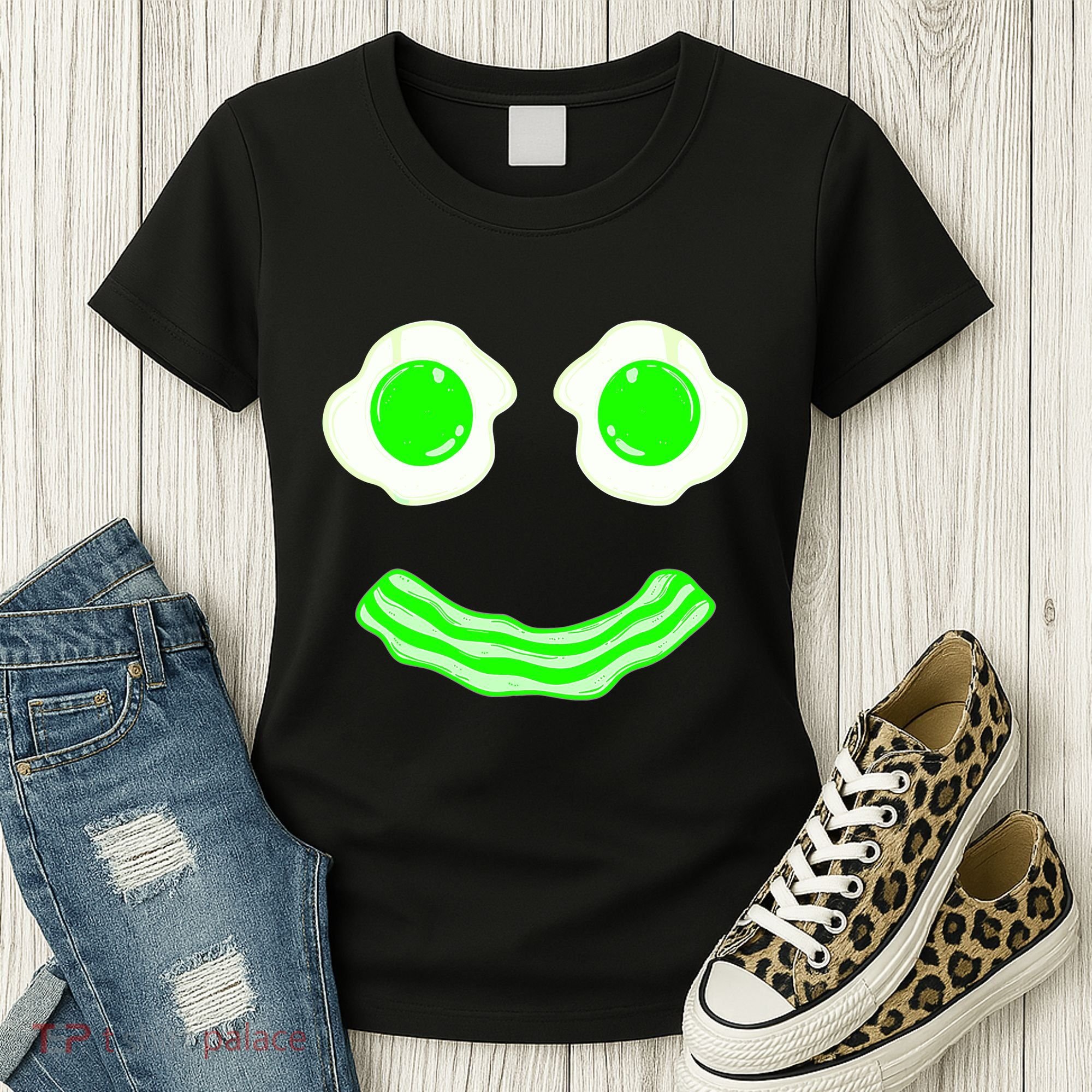 Green Eggs Smile Brunch Breakfast Women's T-Shirt