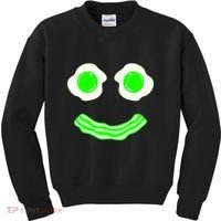 Green Eggs Smile Brunch Breakfast Kids Sweatshirt thumb 0