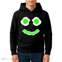 Green Eggs Smile Brunch Breakfast Kids Hoodie thumb 4