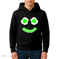 Green Eggs Smile Brunch Breakfast Kids Hoodie thumb 4