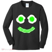 Green Eggs Smile Brunch Breakfast Kids Long Sleeve Shirt thumb 0