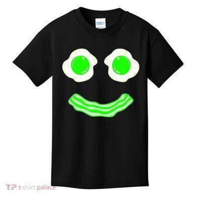 Green Eggs Smile Brunch Breakfast Kids T-Shirt