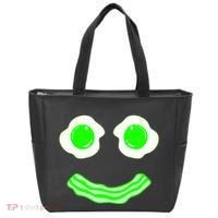 Green Eggs Smile Brunch Breakfast Tote Bag thumb 0