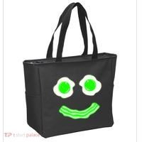 Green Eggs Smile Brunch Breakfast Tote Bag thumb 2