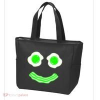 Green Eggs Smile Brunch Breakfast Tote Bag thumb 3