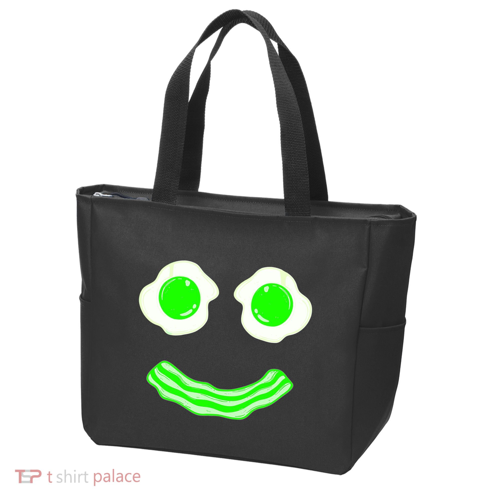 Green Eggs Smile Brunch Breakfast Tote Bag