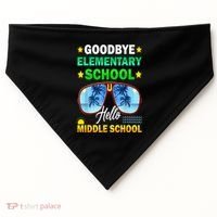 Goodbye Elementary School On My Way To Middle School USA-Made Doggie Bandana thumb 0