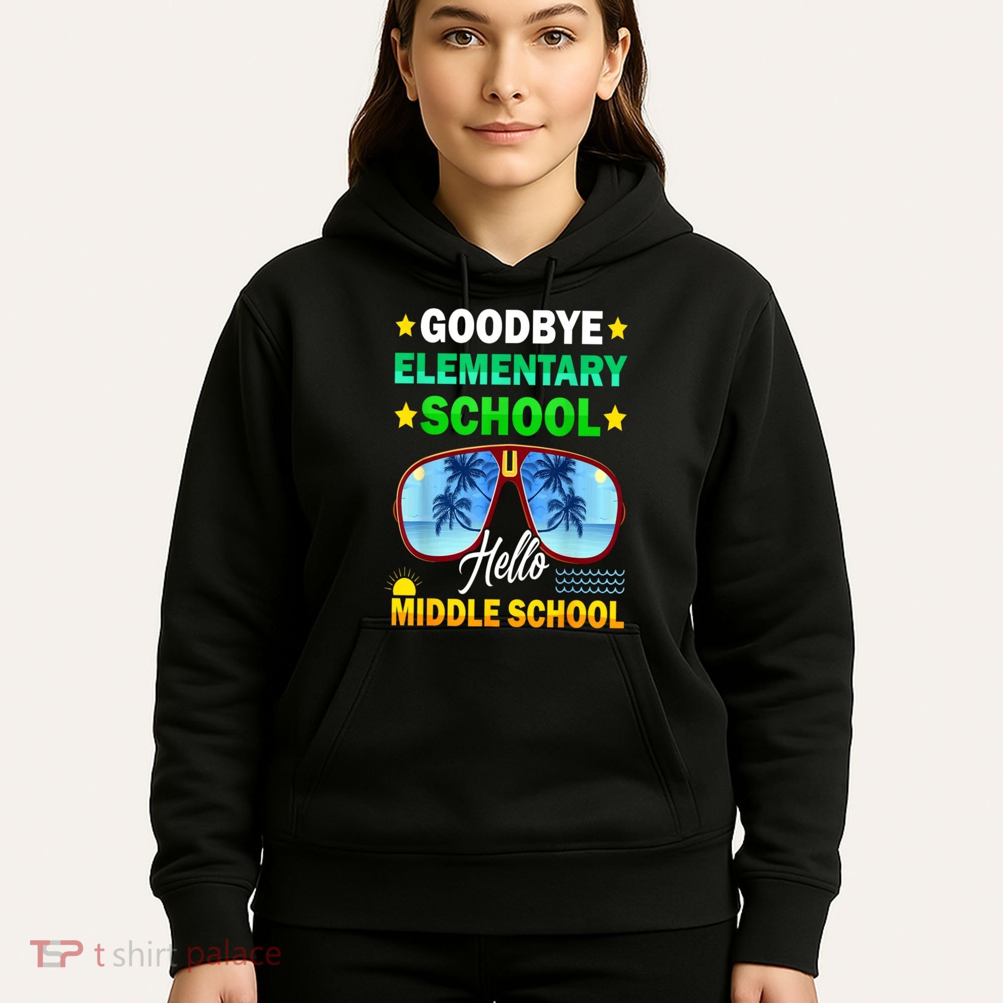Goodbye Elementary School On My Way To Middle School Hoodie
