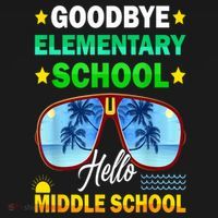 Goodbye Elementary School On My Way To Middle School Apron thumb 3