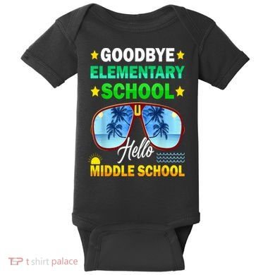 Goodbye Elementary School On My Way To Middle School Baby Bodysuit