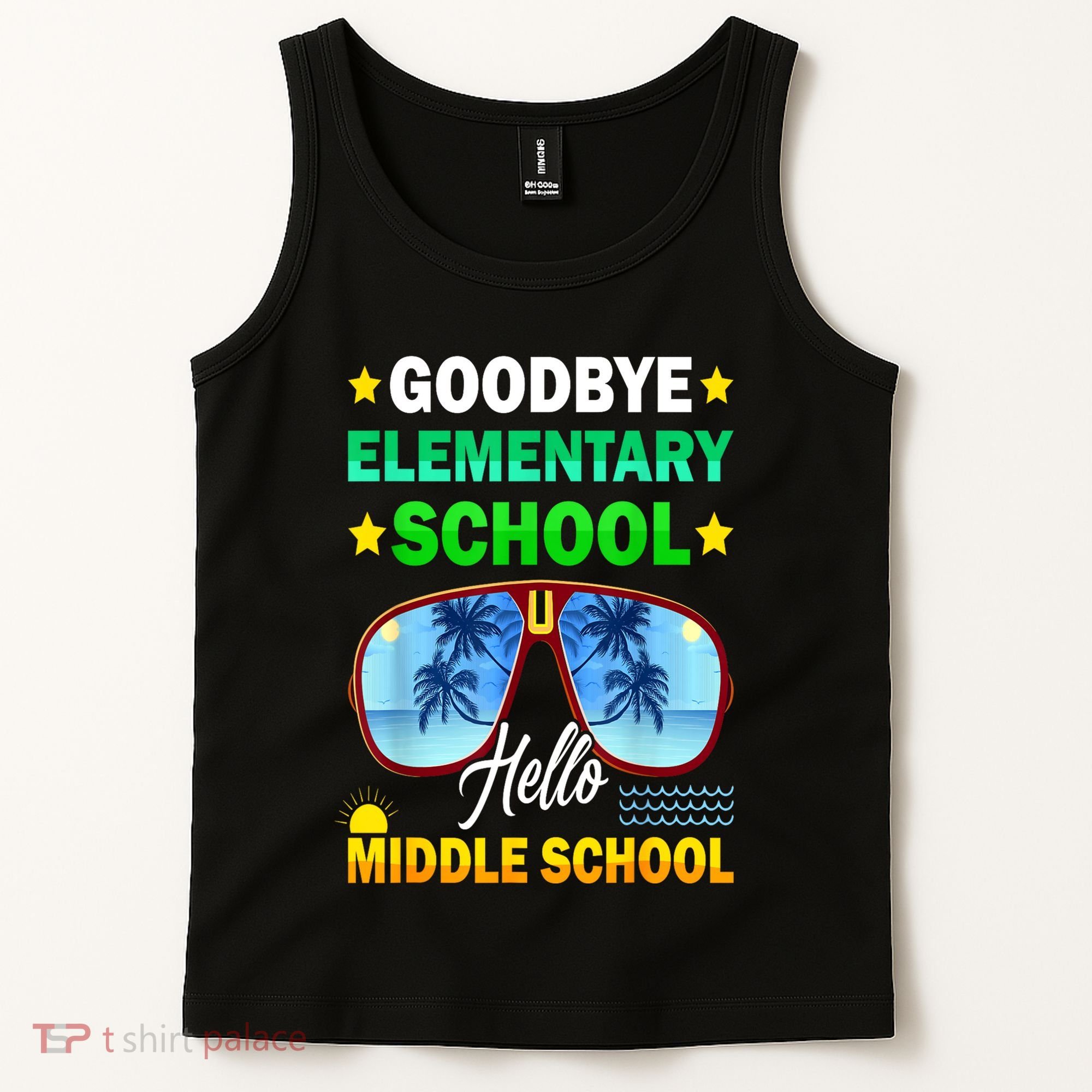 Goodbye Elementary School On My Way To Middle School Tank Top