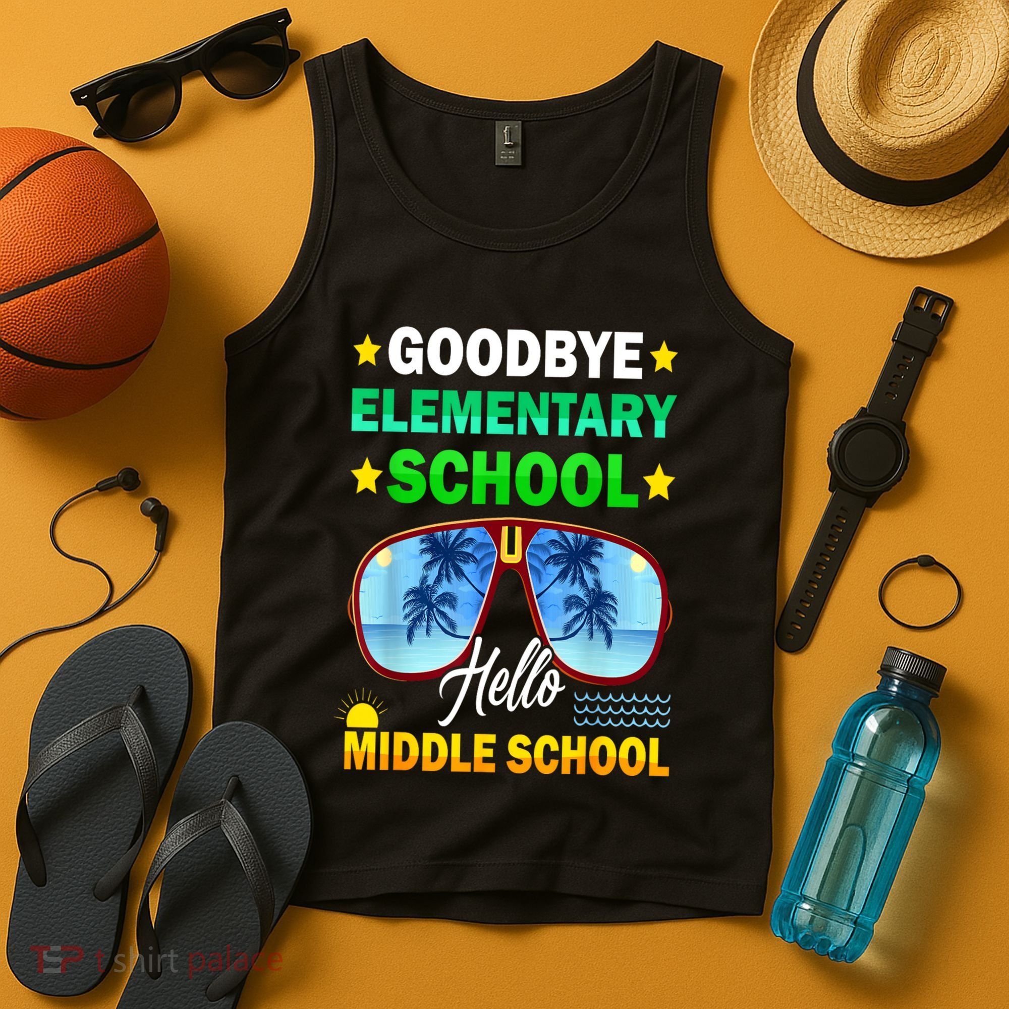 Goodbye Elementary School On My Way To Middle School Tank Top