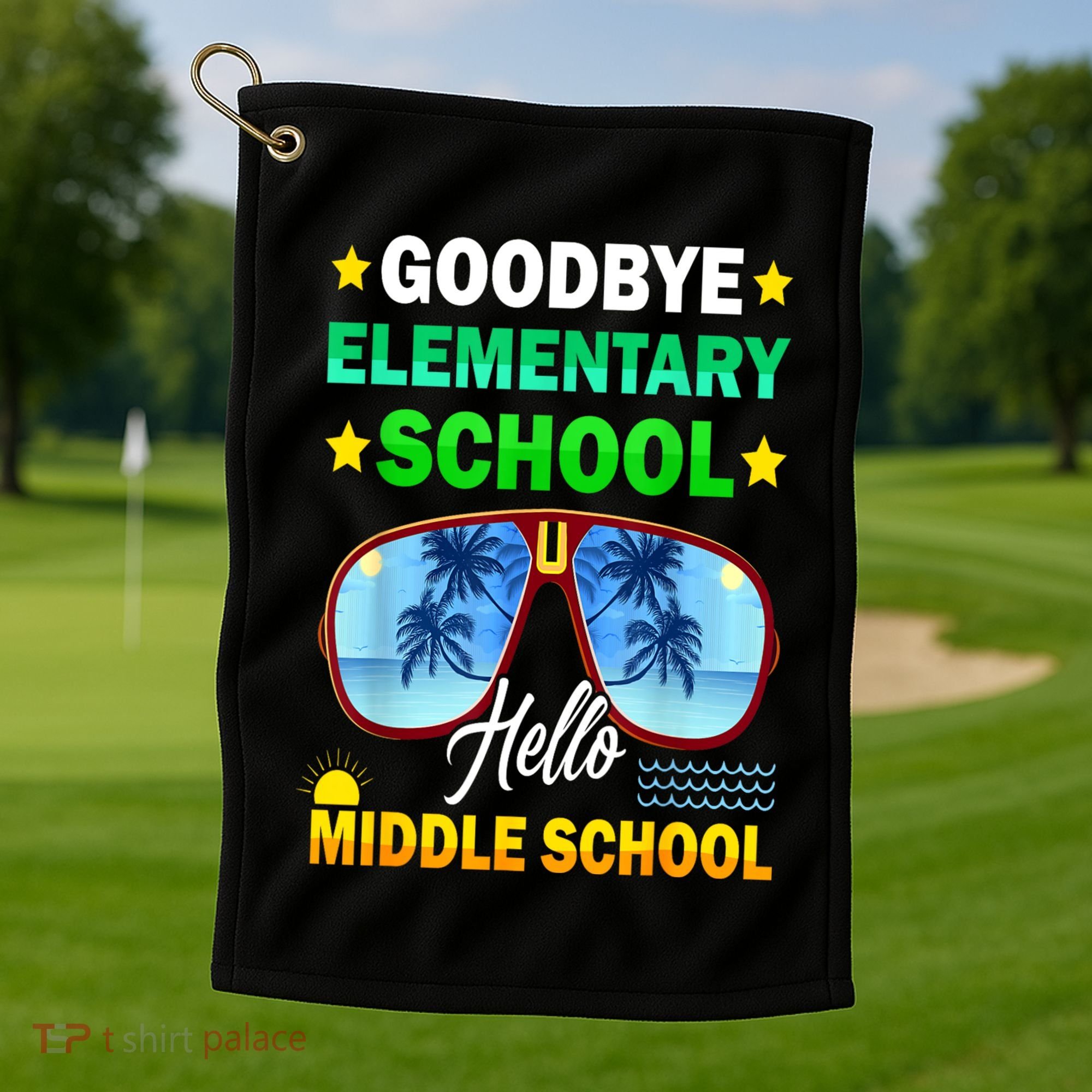 Goodbye Elementary School On My Way To Middle School Golf Towel