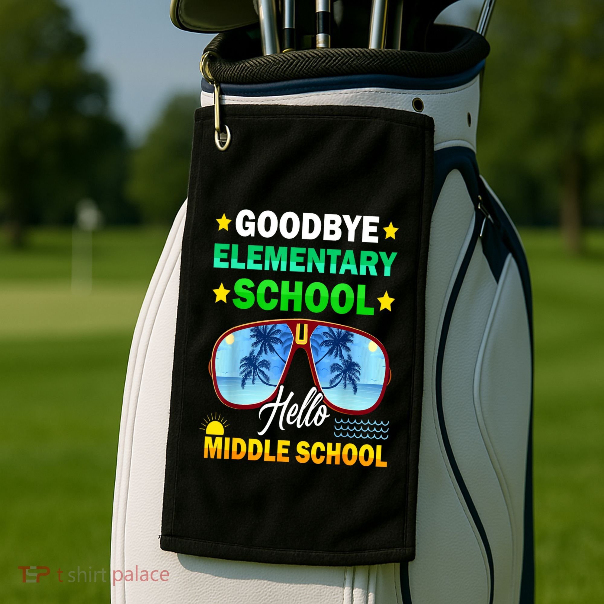 Goodbye Elementary School On My Way To Middle School Golf Towel