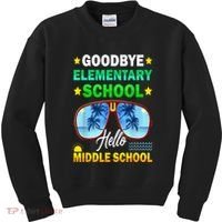 Goodbye Elementary School On My Way To Middle School Kids Sweatshirt thumb 0