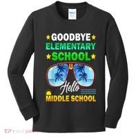 Goodbye Elementary School On My Way To Middle School Kids Long Sleeve Shirt thumb 0