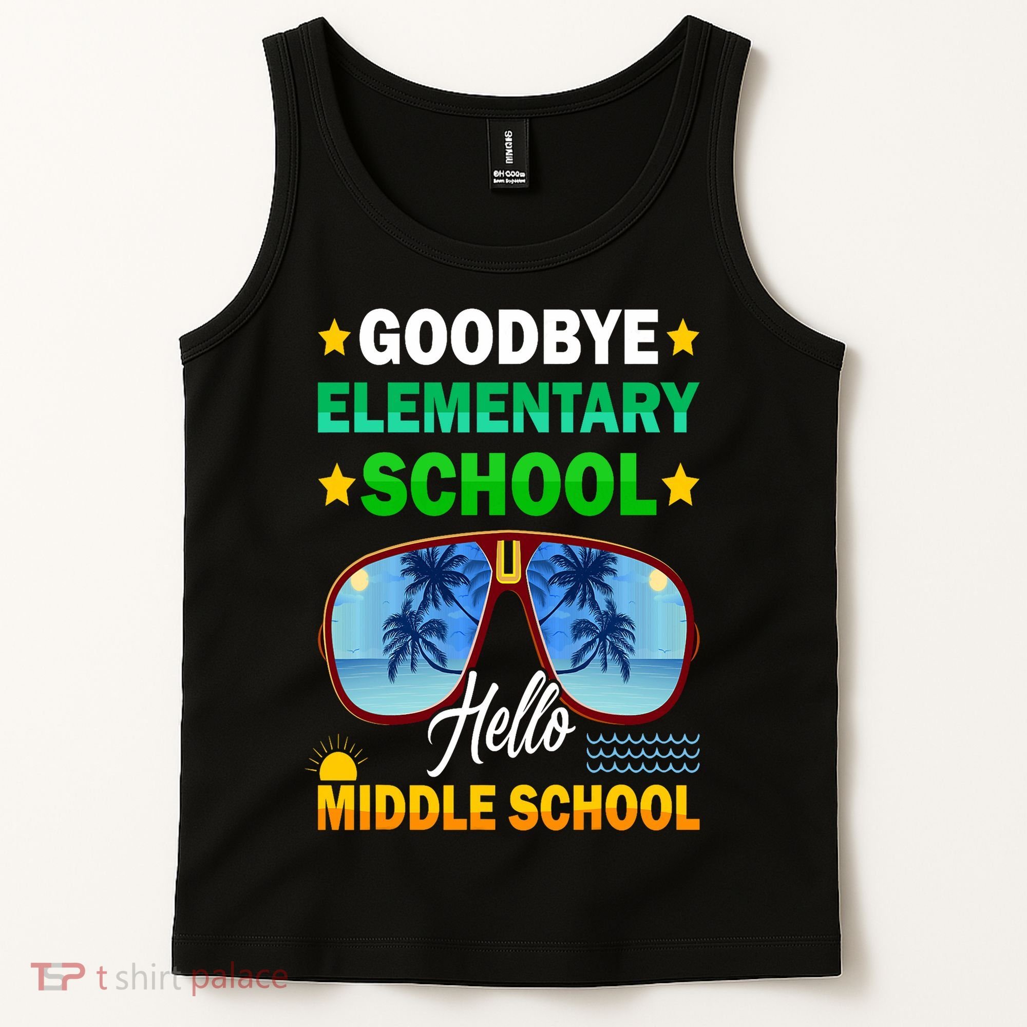 Goodbye Elementary School On My Way To Middle School Tank Top
