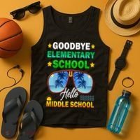 Goodbye Elementary School On My Way To Middle School Tank Top thumb 4
