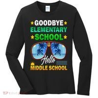 Goodbye Elementary School On My Way To Middle School Women's Long Sleeve Shirt thumb 0