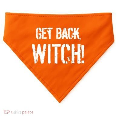 Get Back, Witch! Halloween USA-Made Doggie Bandana