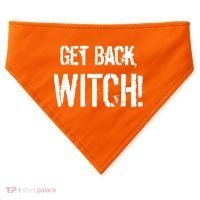 Get Back, Witch! Halloween USA-Made Doggie Bandana thumb 0