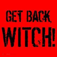 Get Back, Witch! Halloween Santa Hat thumb 1