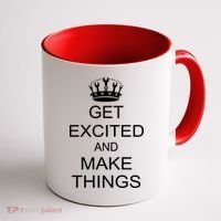 Get Excited and Make Things Coffee Mug thumb 1