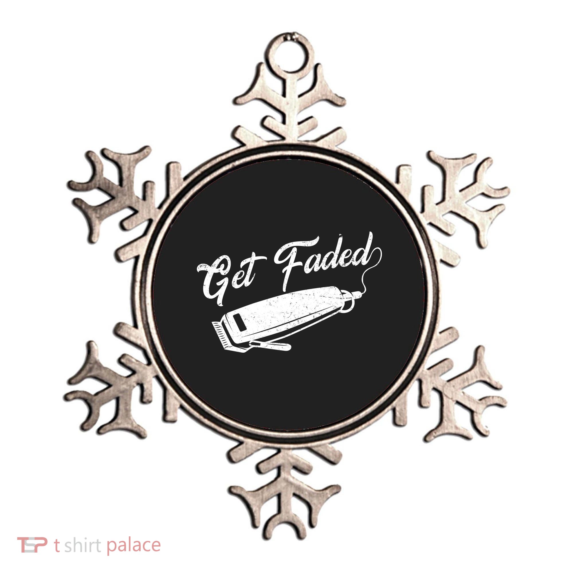 Get Faded Barber Razor Ornament