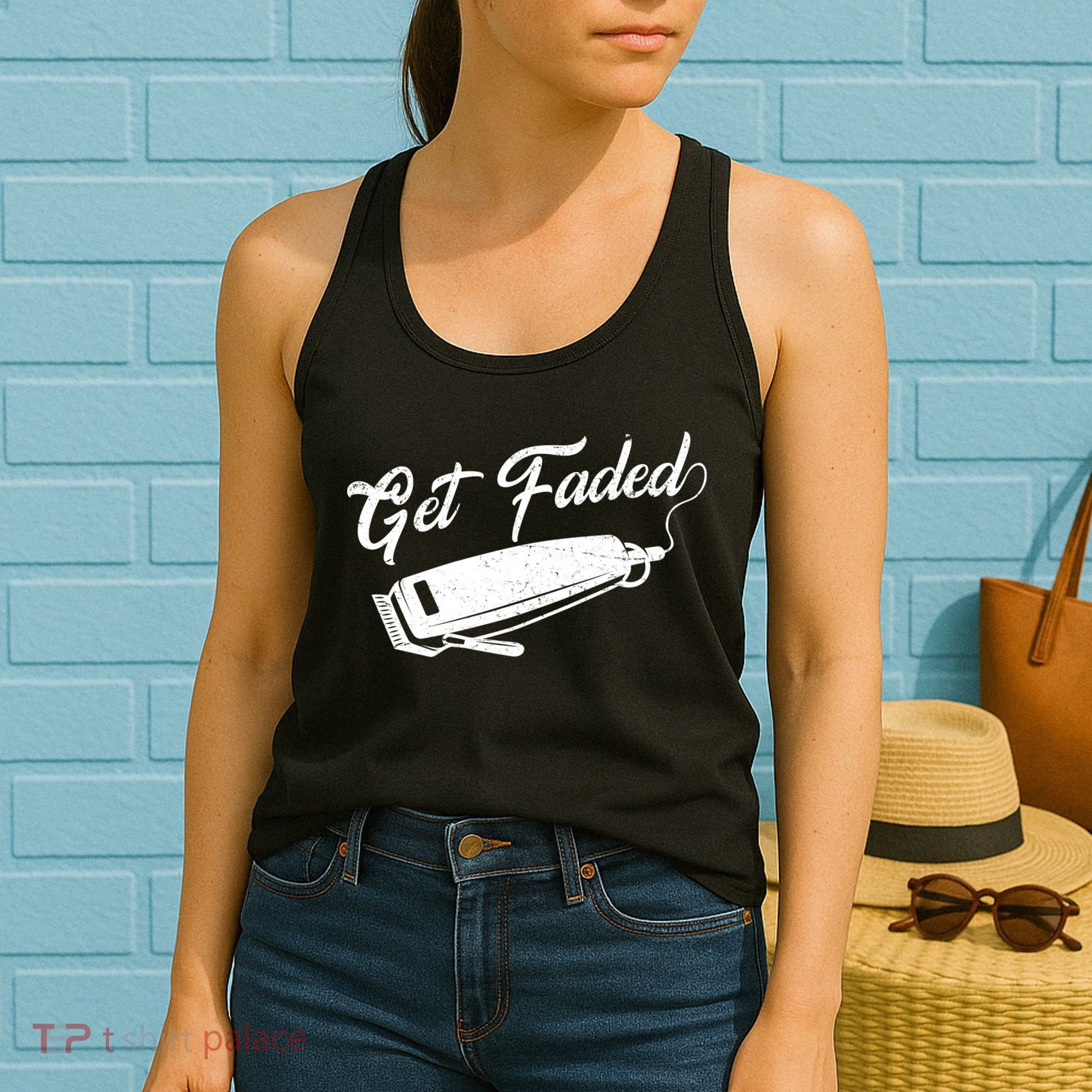 Get Faded Barber Razor Women's Tank Top