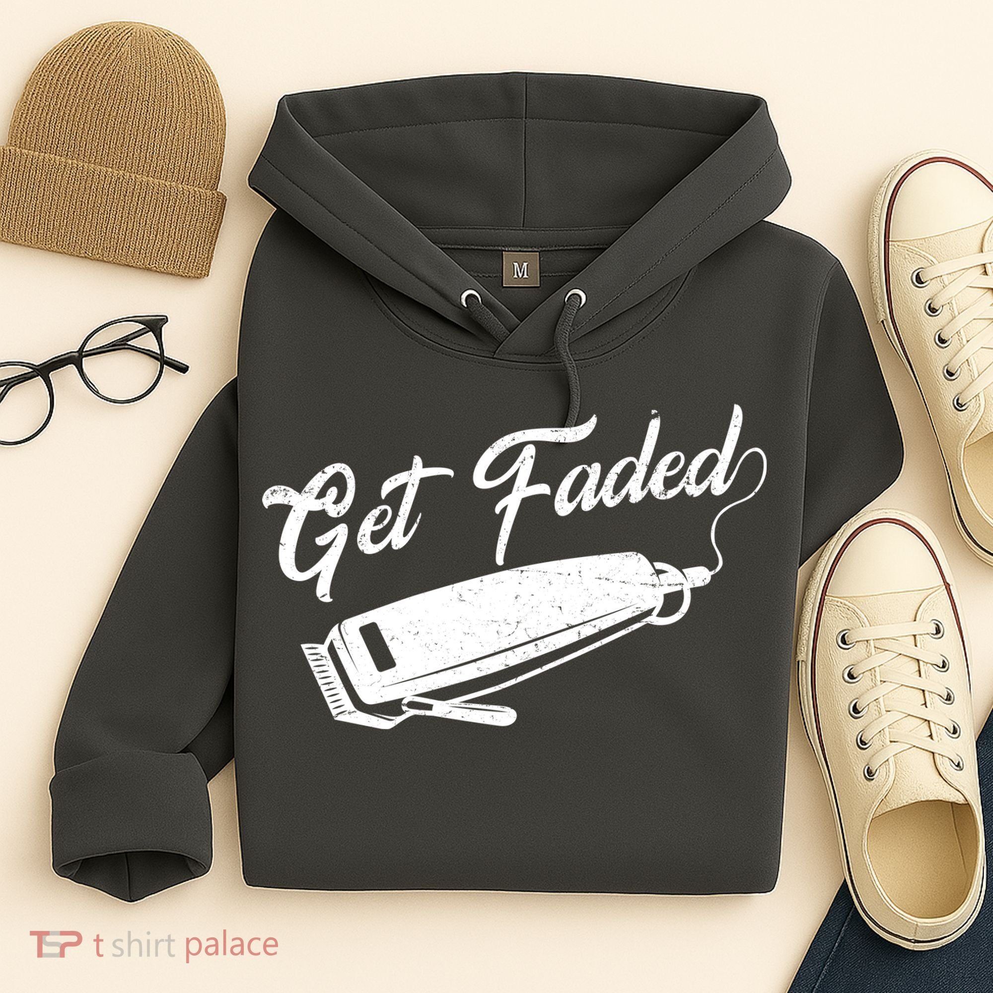Get Faded Barber Razor Hoodie