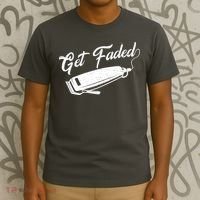 Get Faded Barber Razor T-Shirt thumb 3