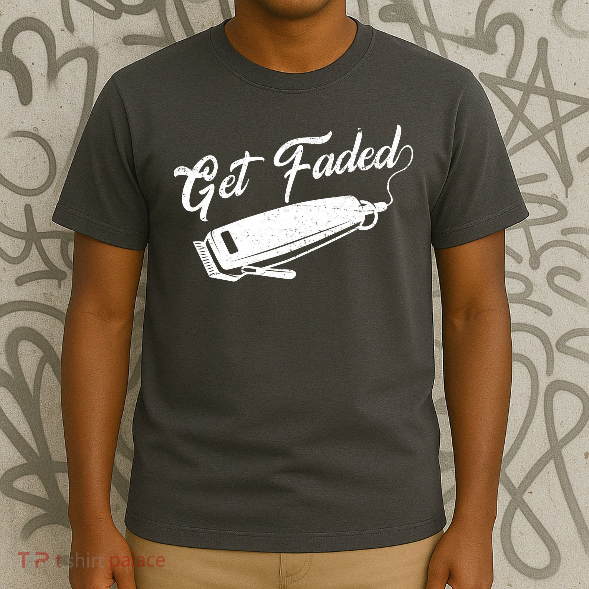 Get Faded Barber Razor T-Shirt