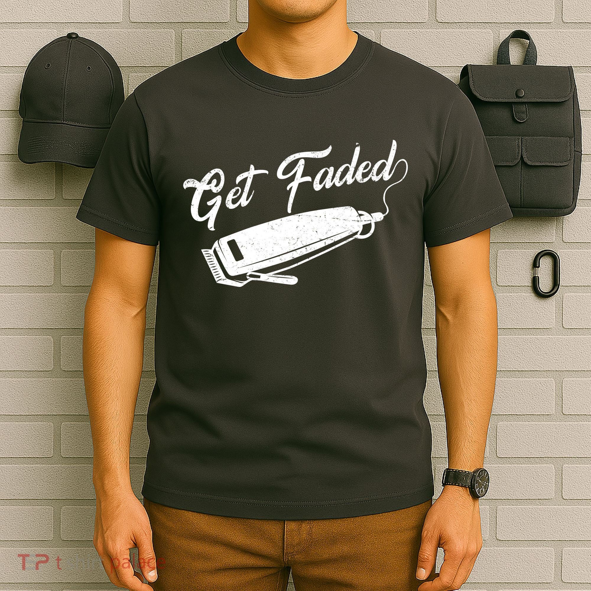 Get Faded Barber Razor T-Shirt
