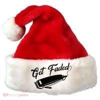 Get Faded Barber Razor Santa Hat thumb 0