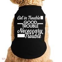 Get In Good Necessary Trouble RIP John Lewis  Doggie Tank thumb 0