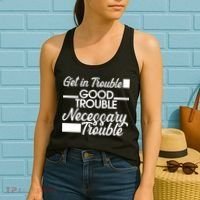 Get In Good Necessary Trouble RIP John Lewis  Women's Tank Top thumb 2